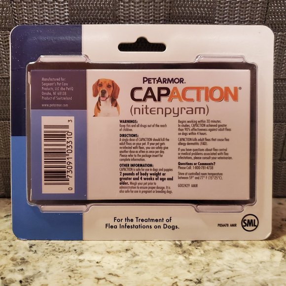 Capaction Oral Flea Pill Treatment - Picture 2 of 2
